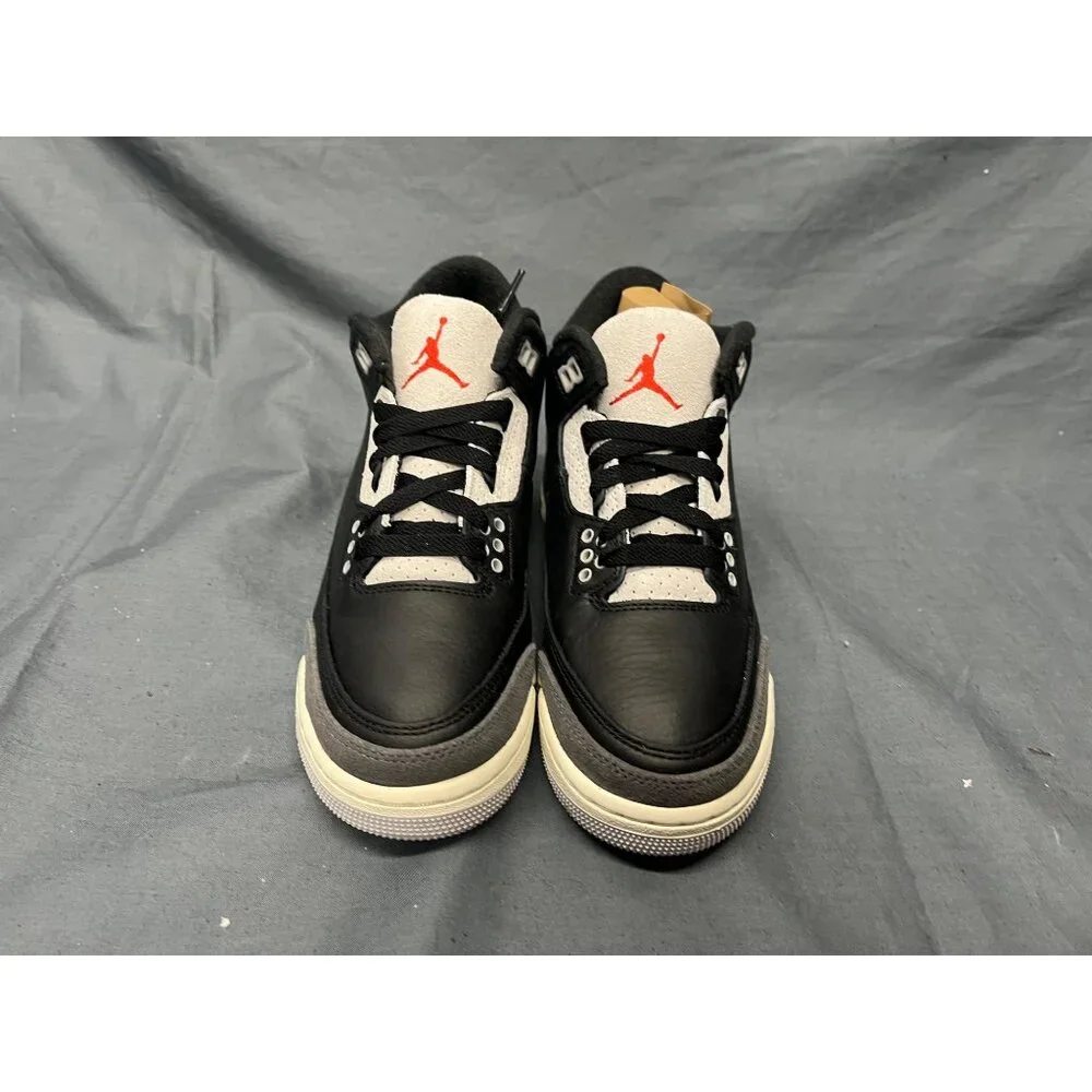 Nike Boys Air Jordan 3 Retro OG (GS) Sneakers Black Size 4 NEW NO BOX! - Picture 3 of 11
